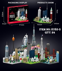 8785-5  HỘP LOGO RÁP MÔ HÌNH THÀNH PHỐ Ý 568 MIẾNG