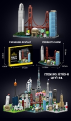 8785-6  HỘP LOGO RÁP MÔ HÌNH THÀNH PHỐ SAN FRANCISCO 509 MIẾNG