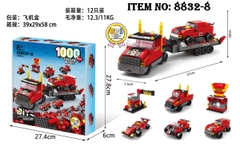 8832-8  HỘP LOGO RÁP XE CONTAINER CHỞ 1C XE 6 IN 1 1000 MIẾNG