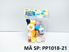 PP1018-21  TÚI BẾP DÍNH BÁNH DIMSUM , 2C HEO HEO HỒNG (PVC)