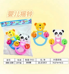 886-10B  TÚI LẮC ĐẬP TAY CỌP + GẤU 2C