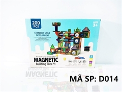 D014  HỘP XẾP HÌNH NAM CHÂM TRƯỢT BANH 200 MIẾNG   Magnetic Building Titles