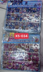 X5-034 TÚI VỈ DÁN STICKER ĐỦ MẪU 10 MIẾNG