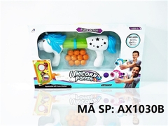 AX1030B HỘP X_ THỤT BANH NGỰA PONY 10 TRÁI Unicorn Popper