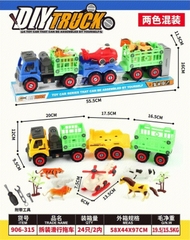 906-315  HỘP KIẾNG XE TRỚN CHỞ THÚ, MÁY BAY TRỰC THĂNG + ỐC VÍT