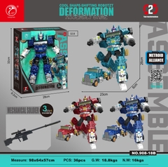 908-18B  HỘP RÁP ROBO BIẾN HÌNH XE CONTAINER