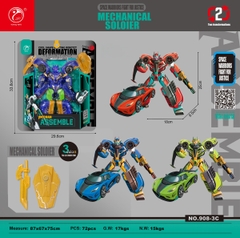 908-3C  VỈ RÁP ROBO BIẾN HÌNH XE HƠI