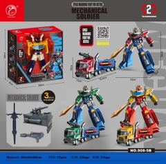 908-5B  HỘP RÁP ROBO BIẾN HÌNH XE CONTAINER