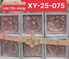 XY-25-075  LỐC VÒNG TAY CHUỖI BƯỚM 12 CÁI