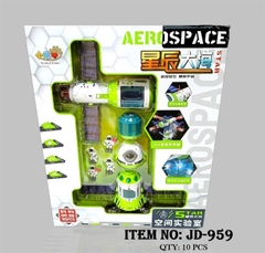 JD-959  HỘP TÀU VŨ TRỤ PIN PHUN KHÓI 155 MIẾNG XIAO JI SHOU