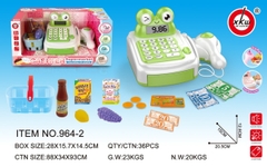 964-2  HỘP MÁY TÍNH TIỀN SIÊU THỊ PIN ẾCH + RỔ SIÊU THỊ