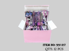 99127F   HỘP MICA 12C BÚT VIẾT BI MÀU TÍM SANRIO