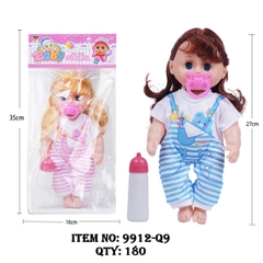 9912-Q9  TÚI BÉ GÁI PIN 1C + BÌNH SỮA (PVC)