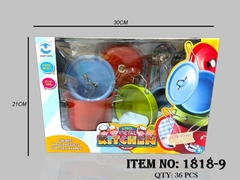 1818-9  HỘP BẾP INOX (2 NỒI, 1 CHẢO)