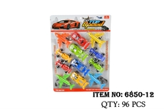 6850-12  VỈ XE TRỚN 12C ĐỦ MẪU (MÁY BAY, XE HƠI, XE ĐUA)