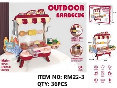 RM22-3  HỘP KỆ LÒ NƯỚNG BBQ NGOÀI TRỜI PIN 27 MIẾNG