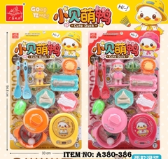 A380-386  VỈ BẾP ĐIỆN TỪ, NỒI, TÔM, NẤM KIM CHÂM + 1C VỊT