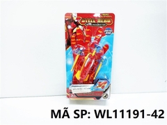 WL11191-42  VỈ BAO TAY SN IRON MAN + ĐỒNG HỒ BẮN HÍT 3C
