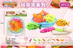 545-1  TÚI RỔ BẾP DÍNH CÁ,TÔM, CUA + THỚT (PVC)