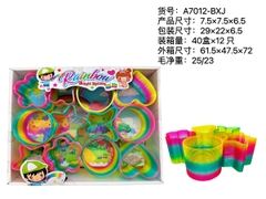 A7012-BXJ  HỘP VÒNG MÀU 12C ĐỦ MẪU (NGÔI SAO, BÔNG HOA, TRÒN, TRÁI TIM)