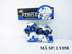 LY058  TÚI XE CẢNH SÁT TRỚN 4C ĐỦ MẪU + ỐC VÍT (PVC)