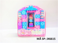 JX6615  TÚI RÁP BALO XÍCH ĐU + 3 BÉ 44 MIẾNG