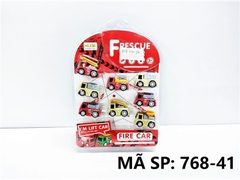 768-41  VỈ ÉP XE CỨU HỎA CAR TRỚN 8C