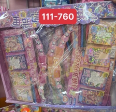 111-760 LỐC DÁN TƯƠNG TÁC TÔ MÀU 12 CÁI