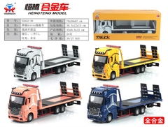 53522-39  HỘP XE MÔ HÌNH XE TẢI VẬN CHUYỂN XE SẮT TRỚN PIN NÚT ĐÈN TL 1:24