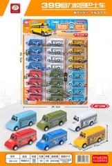 399-610  VỈ XE BUS TRỚN 24C ĐỦ MÀU