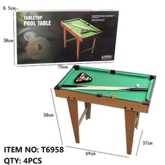 T6958  HỘP BÀN BIDA LỖ GỖ