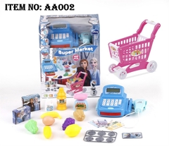 AA002  HỘP MÁY TÍNH TIỀN SIÊU THỊ + XE ĐẨY SIÊU THỊ