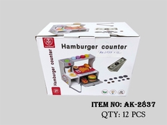 AK-2837  HỘP QUẦY THỨC ĂN NHANH GỖ