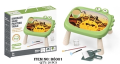 B8001  HỘP BÀN VẼ TRANH CÁT KHỦNG LONG PIN