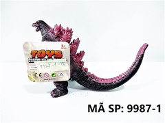 9987-1  TÚI THÚ KHỦNG LONG GAI LƯNG GODZILLA MỀM PIN 1C (OPP)