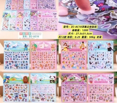 ZC-AC10 TÚI 20 MIẾNG DÁN STICKER ĐỦ MẪU