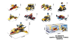 BB227E  HỘP LOGO RÁP TÀU VŨ TRỤ, XE 8 IN 1 8C