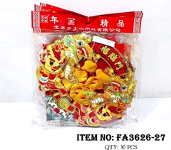 FA3626-27F LỐC 2 TÚI GIẤY DÁN TẾT CHỮ PHÚC ĐẦU RỒNG