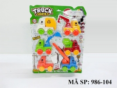 986-104  VỈ XE CÔNG TRÌNH TRỚN 6C ĐỦ MẪU