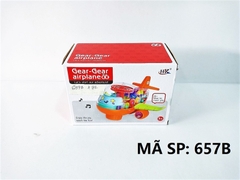 657B  HỘP MÁY BAY PIN NHẠC ĐÈN, BÁNH RĂNG   Gear-Gear Airplane