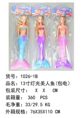 1026-1B  TÚI BÉ NGƯỜI CÁ PIN ĐÈN (PIN NÚT) (OPP)
