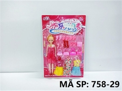 758-29  VỈ BABY 1C 3 ÁO + 6 ĐÔI GIÀY + 5C TÚI XÁCH