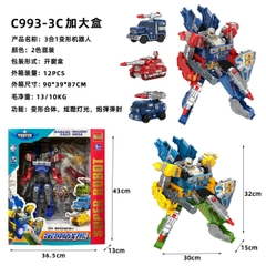 C993-3C  HỘP RÁP ROBO BIẾN HÌNH XE ĐỦ MẪU