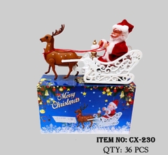 CX-230  HỘP NOEL CƯỠI CỔ XE TUẦN LỘC