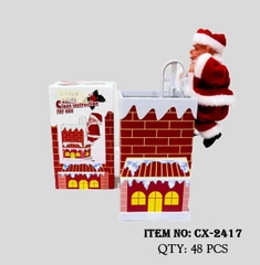 CX-2417  HỘP NOEL CHUI ỐNG KHÓI