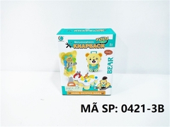 _0421-3B  HỘP BALO KỀM BÚA GẤU 2 IN 1