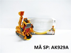 AK929A  HỘP XE CÔNG TRÌNH CÀO PIN ĐÈN BIẾN HÌNH ROBO   AK-929A