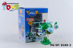 8189-2  HỘP RÁP ROBOCAR POLI MÁY BAY TRỰC THĂNG HELLY (666ABCD)  LÁ CÂY