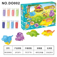 DO002  HỘP ĐẤT SÉT CÁT NẶN + 4C KHỦNG LONG