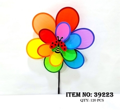 39223  TÚI CHONG CHÓNG BÔNG HOA 6 CÁNH 2 TẦNG 24cmx38cm